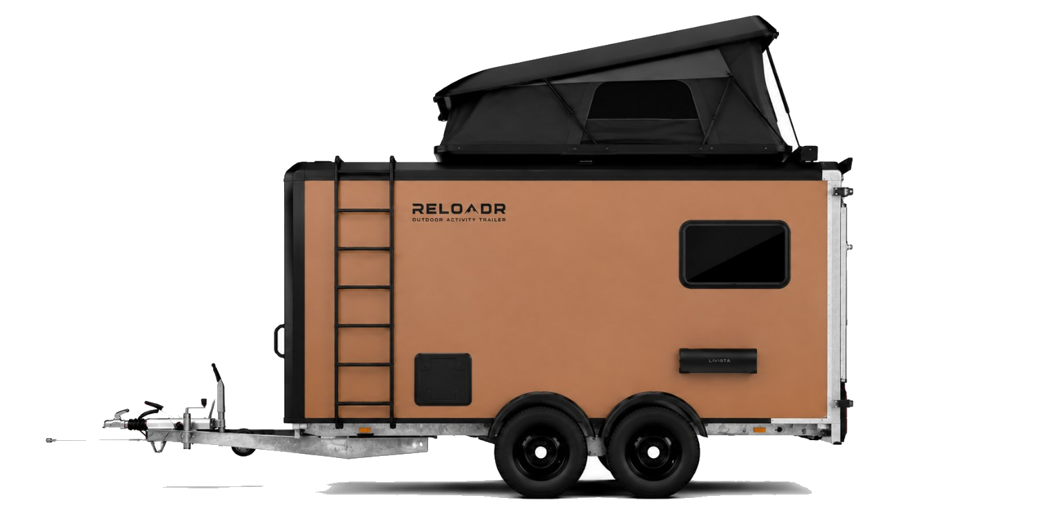 Reloadr Outdoor Activity Trailer — coyote, concept render